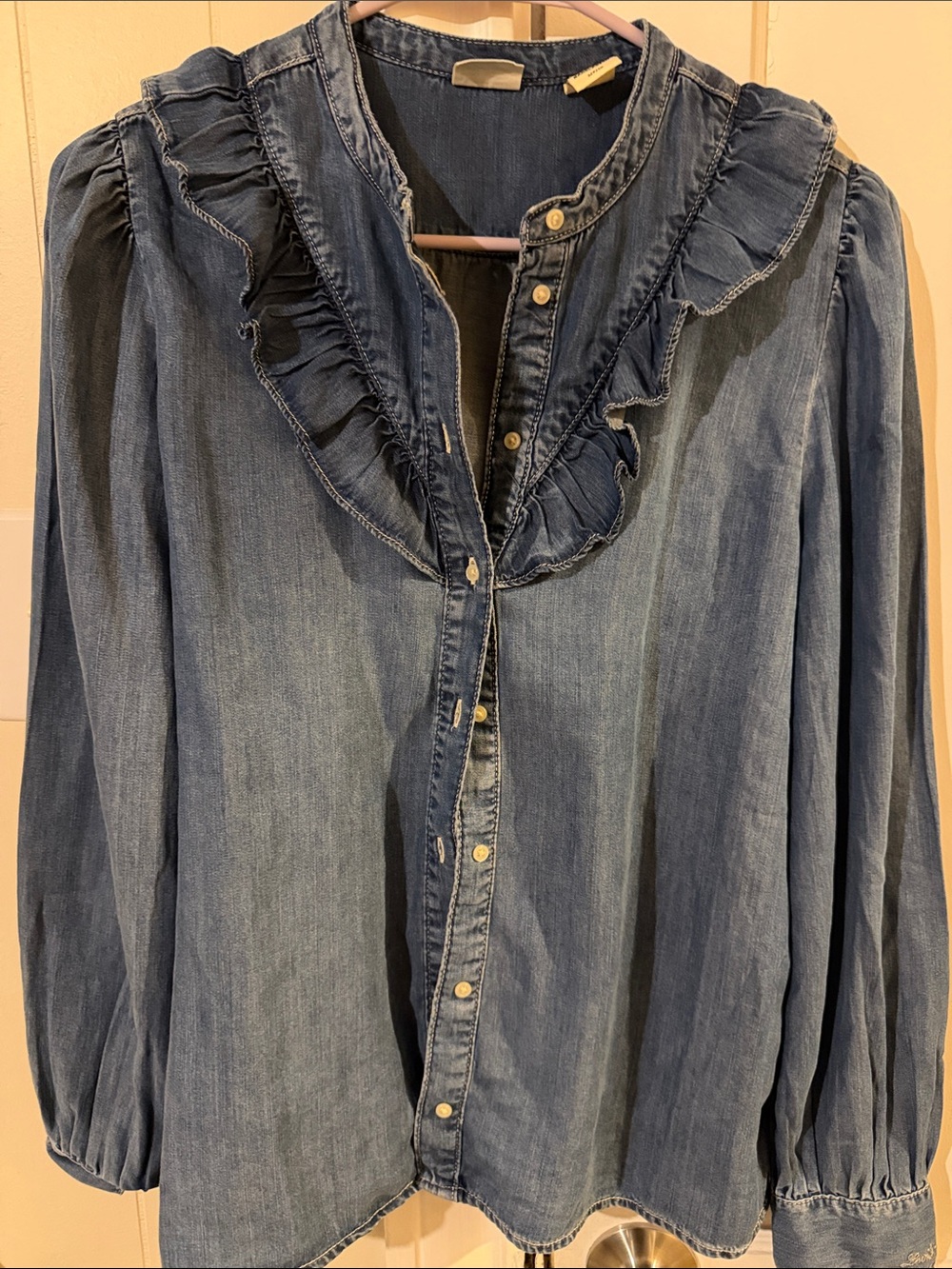 Levi's Indigo Chambray Button-Up Shirt - Picture 2 of 4